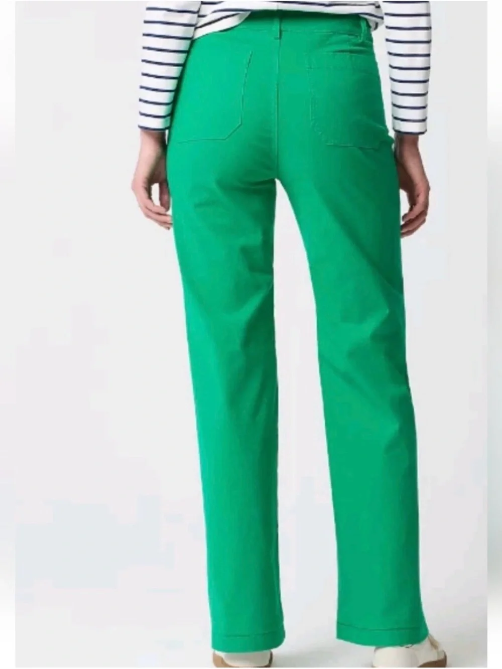 J.Crew Lizzie High Rise Patch Pocket Wide Leg Pant Emerald Berry Size 29 NWT